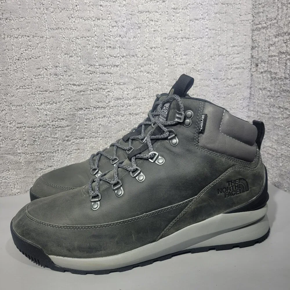 The North Face Back-To-Berkeley Mens Size US 12 Gray Mid Waterproof Hiking Boots